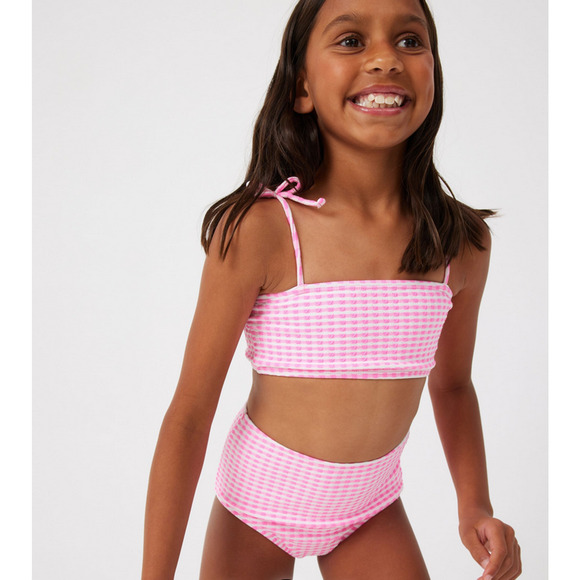 Cotton On Kids Anita Bikini Bubblegum Pop/Gingham Size 16 1390 - Picture 2 of 4